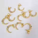 Brass Cubic Zirconia Charms