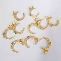Brass Cubic Zirconia Charms