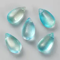 Handmade Gold Sand Lampwork Pendants