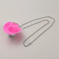 Resin Hat with Plastic Disco Ball Pendant with Ball Chains for Car Mirror Hanging Accessories
