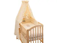 Detské obliečky do postieľky béďa béžovej - čtyřdílná