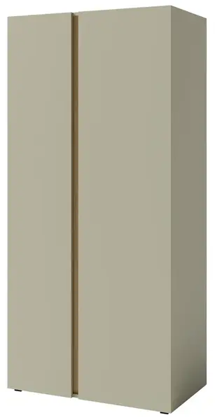 Dvoudveřová šatní skříň hailee - zelená/dub písečný