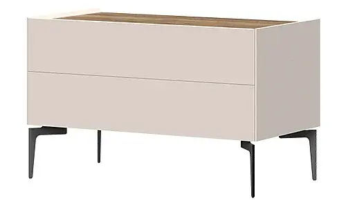 Odkládací stolek ambrosia - béžová/dub tobacco