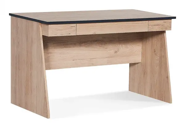 Psací stůl se zásuvkou colin - dub kestína/šedá