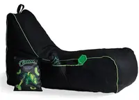 Puf diego - černá, zelená