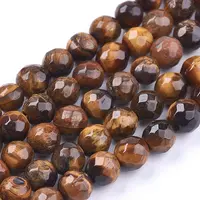 Natural Tiger Eye Round Bead Strands