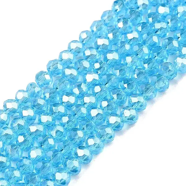 Electroplate Glass Beads Strands