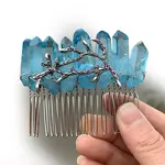 Natural Crystal Hair Combs