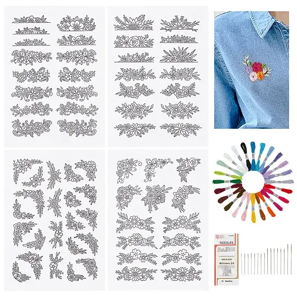 DIY Flower Embroidery Kits