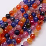 Natural Dragon Veins Agate Beads Strands