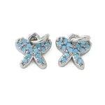 Brass Micro Pave Cubic Zirconia Charms