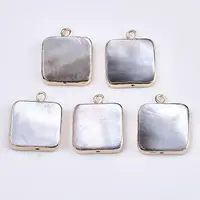 Natural Black Lip Shell Pendants