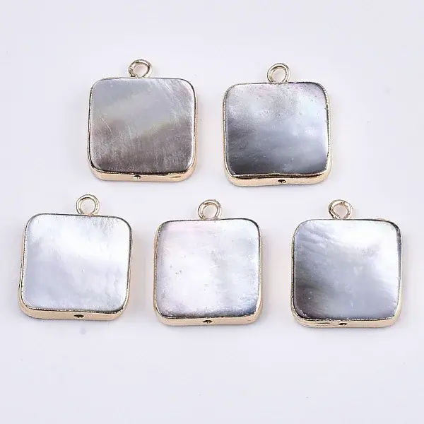 Natural Black Lip Shell Pendants