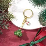 Christmas Tree Handmade Glass Seed Beads Keychains