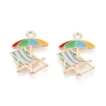 Beach Theme Alloy Enamel Pendants