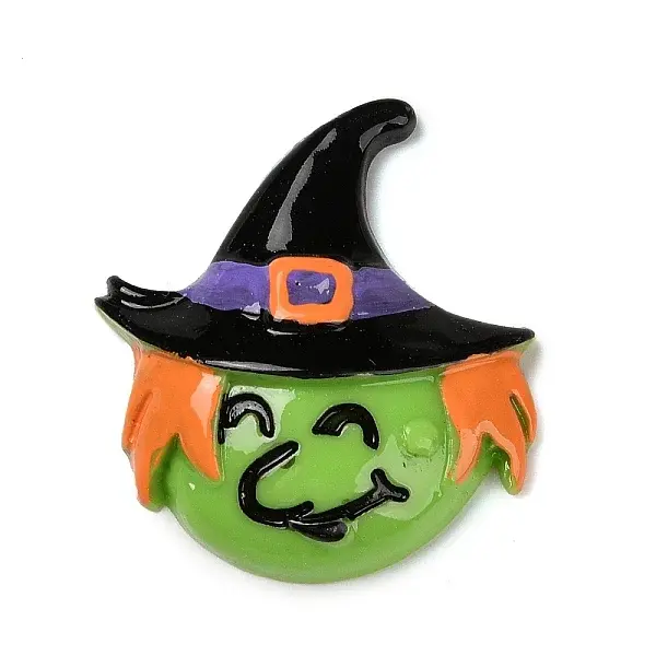 Monster with Witch Hat Halloween Opaque Resin Decoden Cabochons