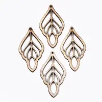 Unfinished Hollow Wood Big Pendants