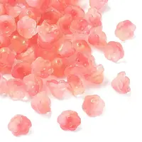 Transparent Glass Beads Caps