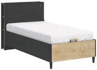 Študentská posteľ 100x200cm s úložným priestorom a knižnicou sirius -