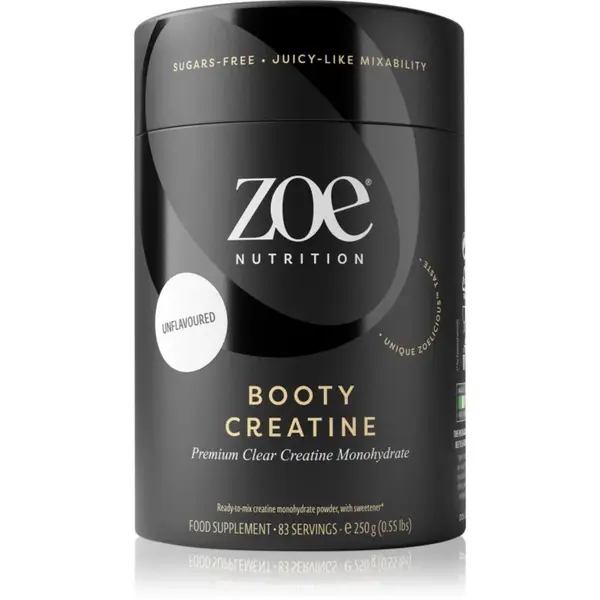 ZOE Booty Creatine kreatin monohydrát příchuť Unflavoured 250 g