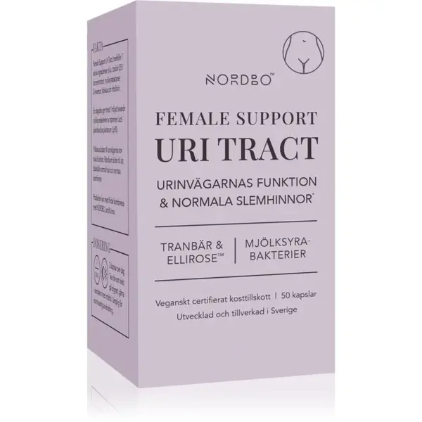 Nordbo Female Support Uri Tract kapsle pro podporu zdraví močových cest pro ženy 50 cps