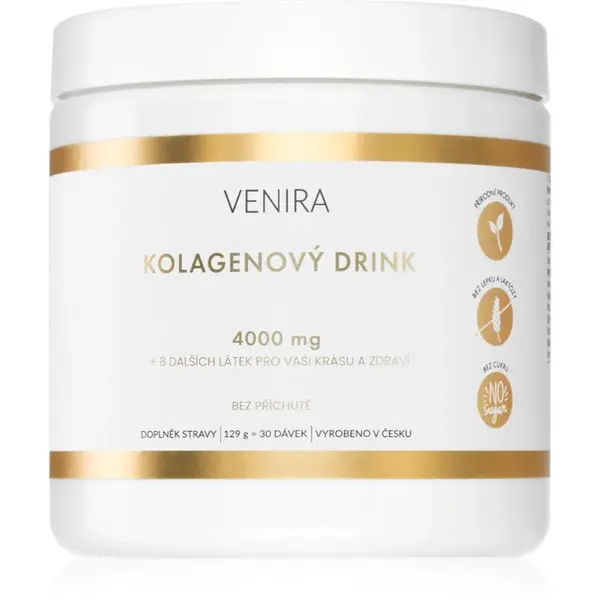 Venira Kolagenový drink bez příchutě prášek na přípravu nápoje pro krásné vlasy, pleť a nehty 129 g
