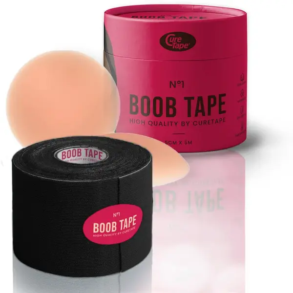 CureTape® Boob Tape lepicí páska na prsa odstín Black 5 m