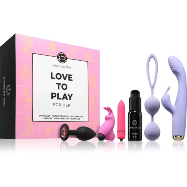 Dream Toys Pleasure Box Love To Play sada erotických pomůcek