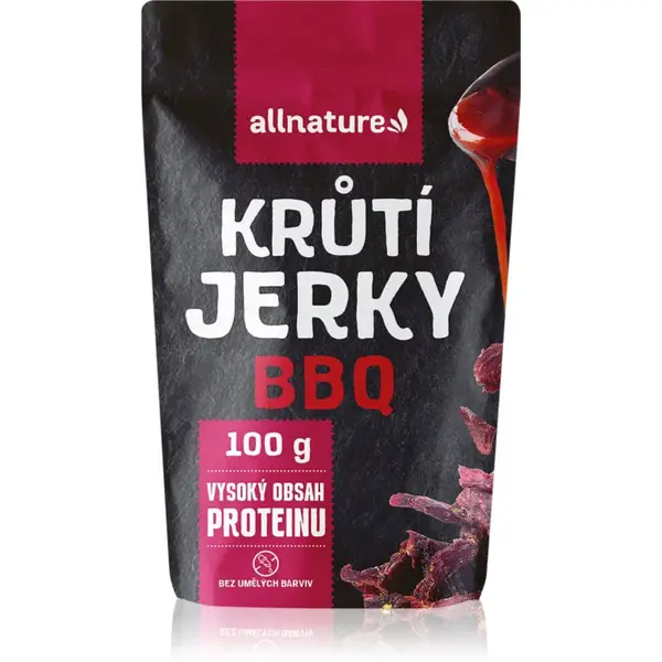 Allnature Krůtí jerky BBQ sušené maso krůtí 100 g