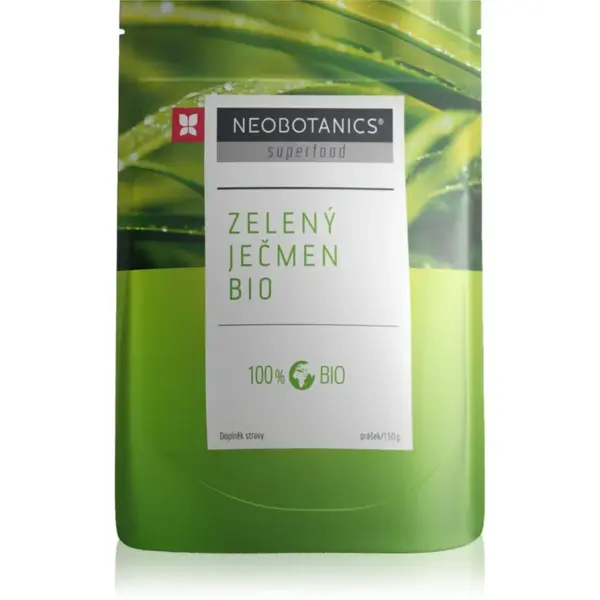 Neobotanics Zelený Ječmen BIO prášek na přípravu nápoje pro detoxikaci organismu a podporu imunity 150 g