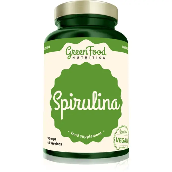 GreenFood Nutrition Spirulina kapsle pro podporu detoxikace organismu 90 cps