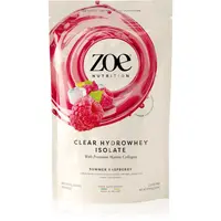 ZOE Clear Hydrowhey Isolate syrovátkový izolát s kolagenem příchuť Summer Raspberry 454 g