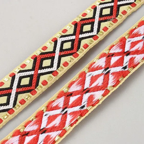 Polyester Rhombus Jacquard Ribbon