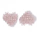 Plating Acrylic Woven Beads