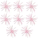8Pcs Cloth Curly Bowknot