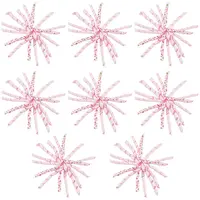 8Pcs Cloth Curly Bowknot