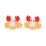 Crab Opaque Resin Cabochons