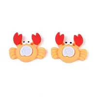 Crab Opaque Resin Cabochons