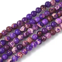 Dyed Natural Regalite/Imperial Jasper/Sea Sediment Jasper Beads Strands