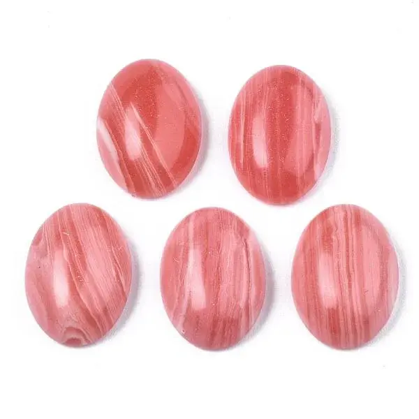 Synthetic Rhodochrosite Cabochons