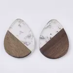 Transparent Resin & Walnut Wood Pendants