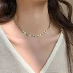 Flower 304 Stainless Steel Link Chain Necklaces for Women