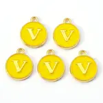 Golden Plated Alloy Enamel Charms
