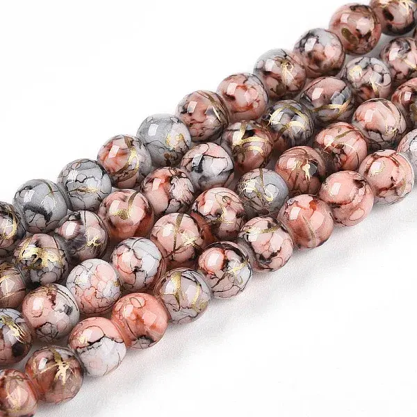 Baking Painted Glass Beads Strands