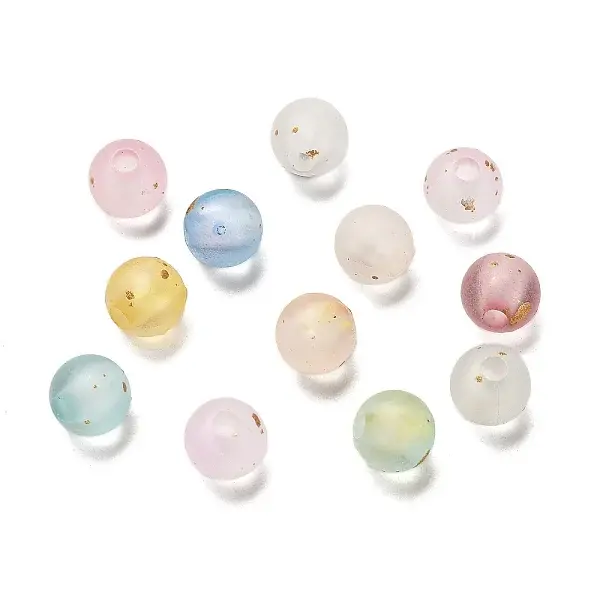 Frosted Transparent Acrylic Beads