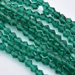 Faceted Bicone Glass Beads Strands