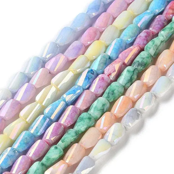 Dyed Opaque Glass Beads Strands