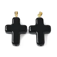 Handmade Lampwork with Brass Pendants