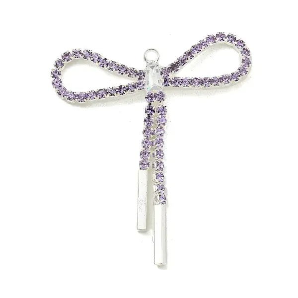 Brass Rhinestone Pendants