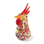3D Rooster Handmade Lampwork Display Decoration